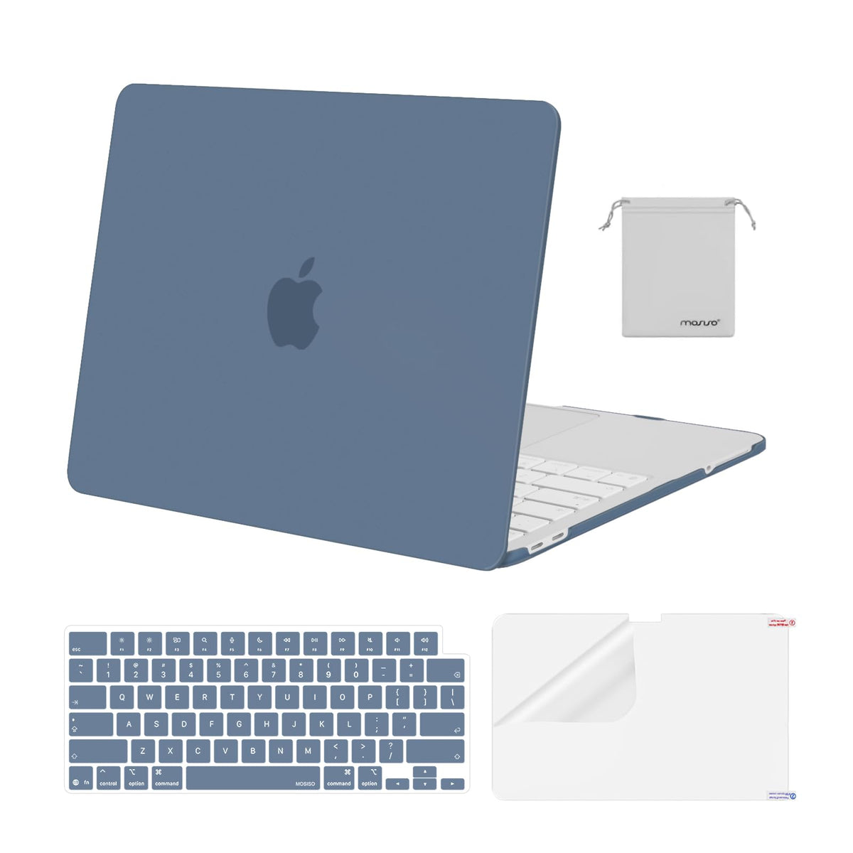 MOSISO Compatible with MacBook Neo Case 13 inch 2026 Release Model A3404 with A18 Pro Chip, 4 in 1 Kit Precision Fit Crack & Scratch Resistant Protective Hard Shell Case Cover