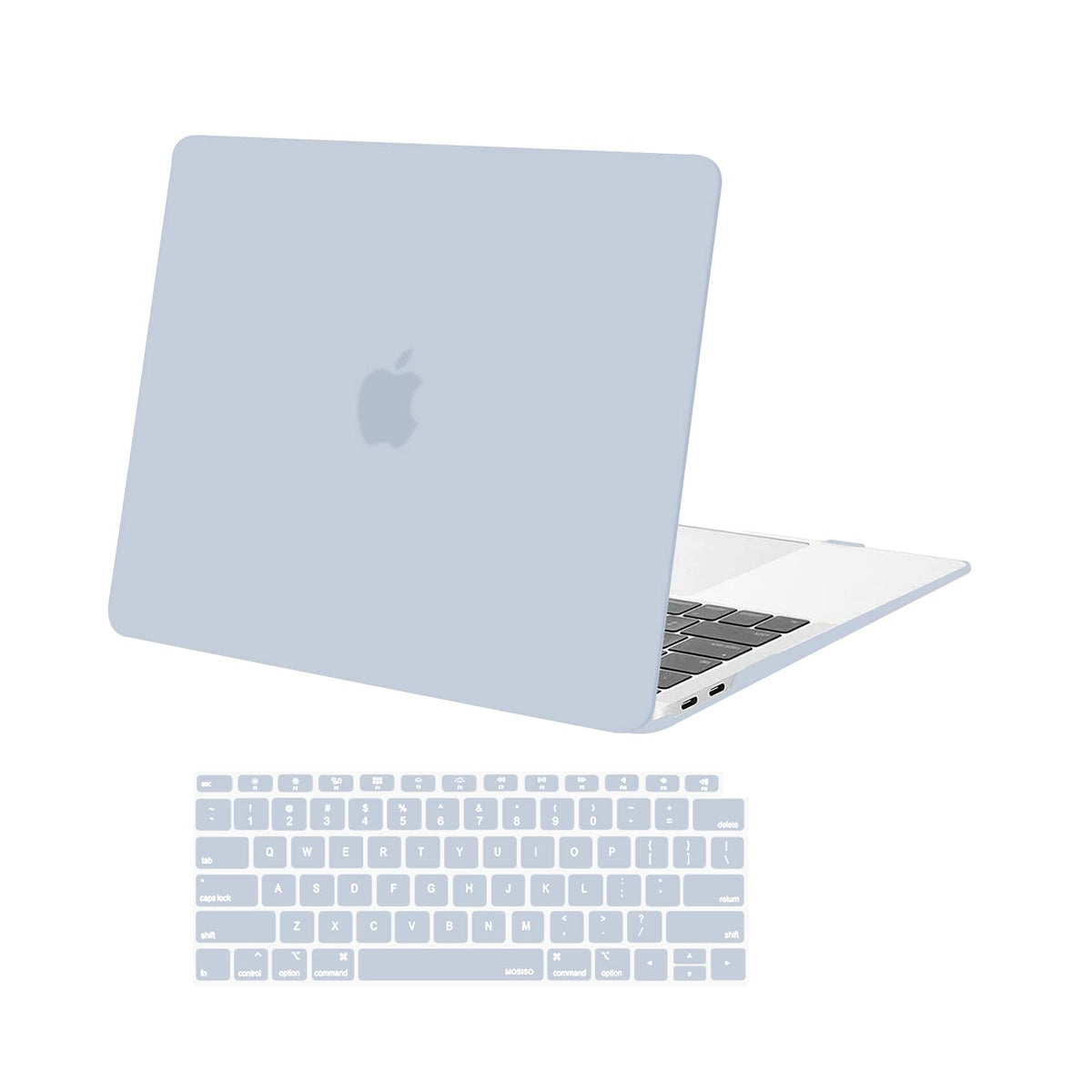 MOSISO Compatible with MacBook Air 13 inch Case 2018-2022 Release A2337 A2179 A1932 Touch ID, Plastic Hard Shell Cover & Keyboard Cover