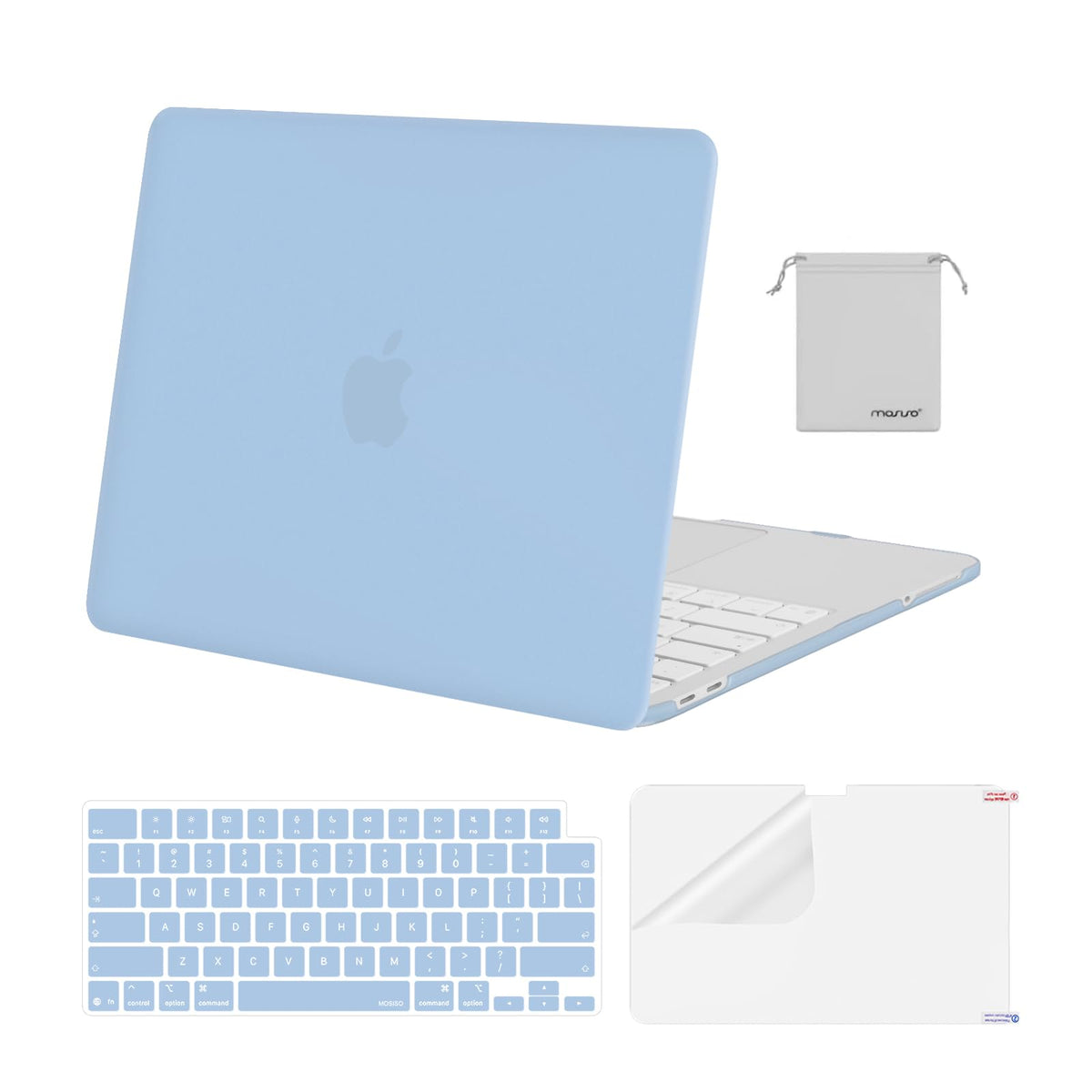 MOSISO Compatible with MacBook Neo Case 13 inch 2026 Release Model A3404 with A18 Pro Chip, 4 in 1 Kit Precision Fit Crack & Scratch Resistant Protective Hard Shell Case Cover