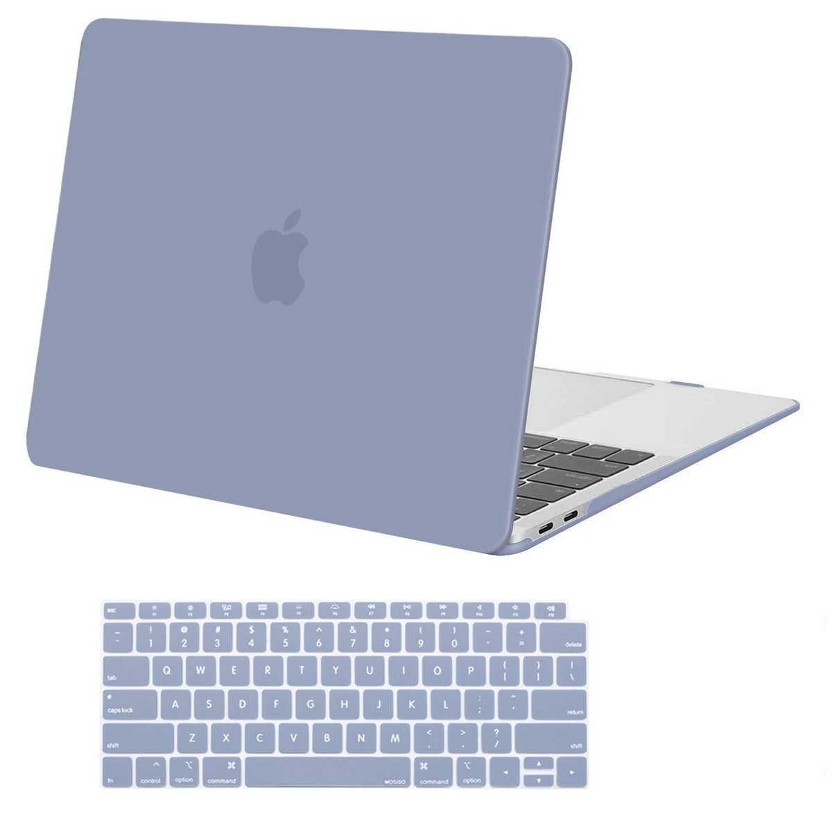 MOSISO Compatible with MacBook Air 13 inch Case 2018-2022 Release A2337 A2179 A1932 Touch ID, Plastic Hard Shell Cover & Keyboard Cover
