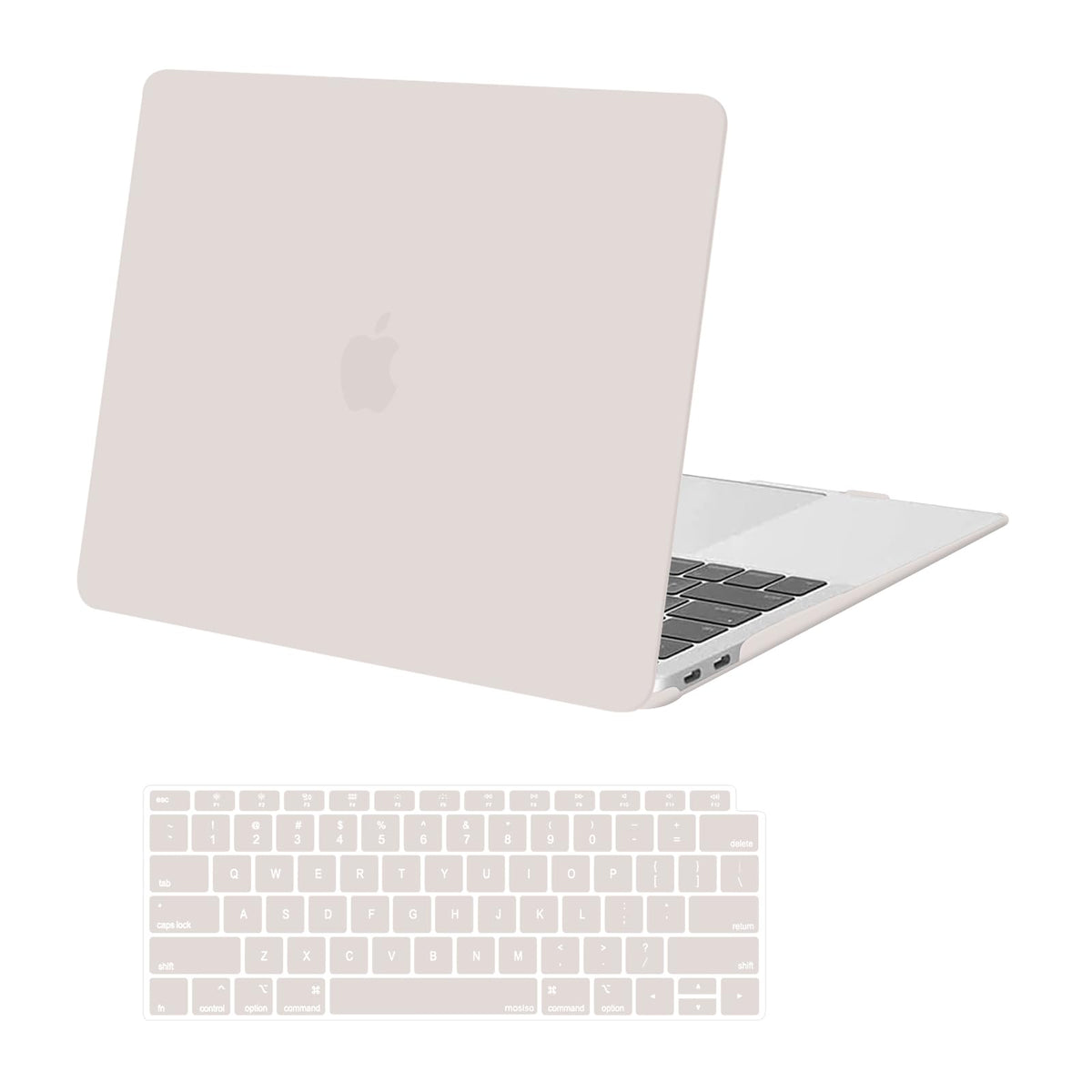 MOSISO Compatible with MacBook Air 13 inch Case 2018-2022 Release A2337 A2179 A1932 Touch ID, Plastic Hard Shell Cover & Keyboard Cover