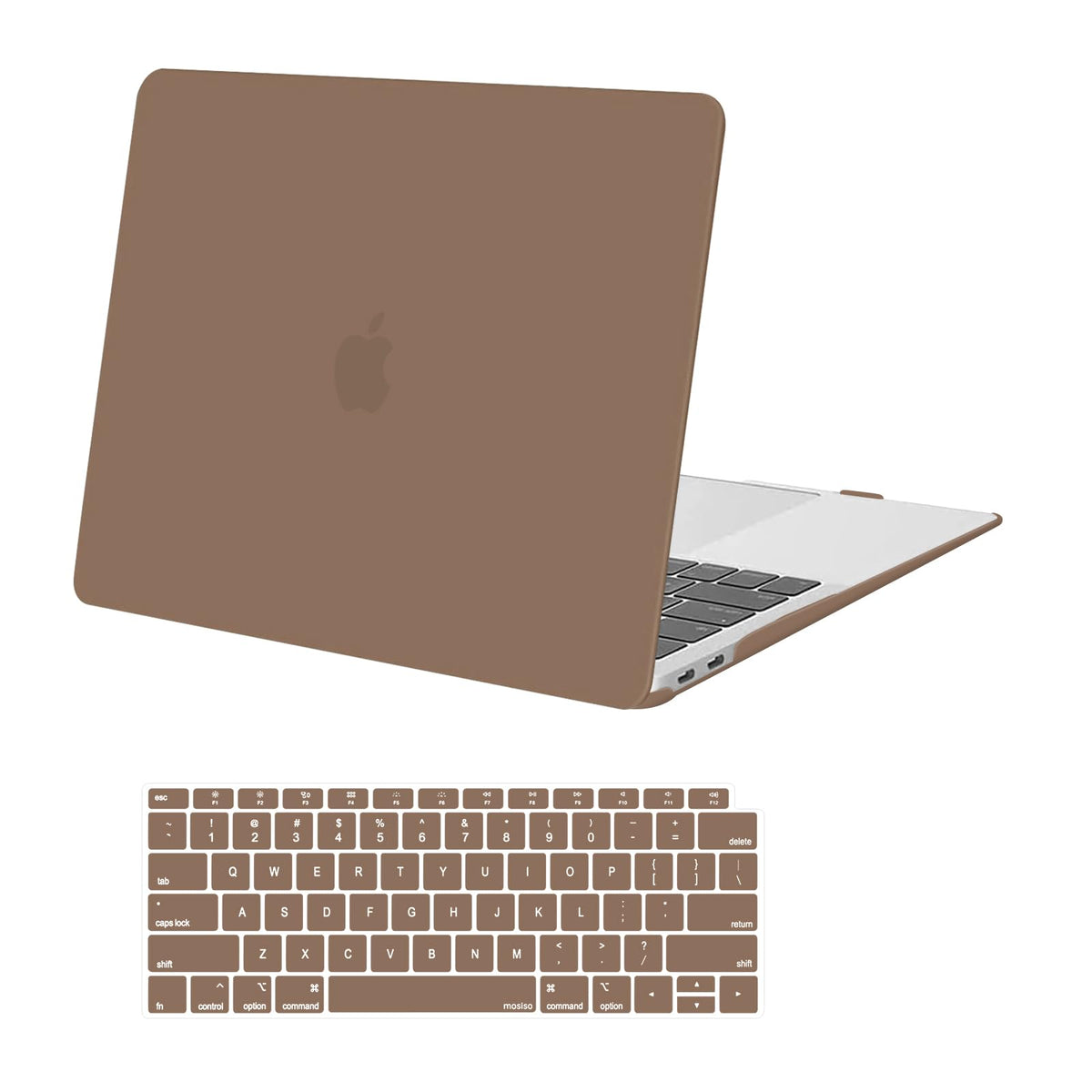 MOSISO Compatible with MacBook Air 13 inch Case 2018-2022 Release A2337 A2179 A1932 Touch ID, Plastic Hard Shell Cover & Keyboard Cover