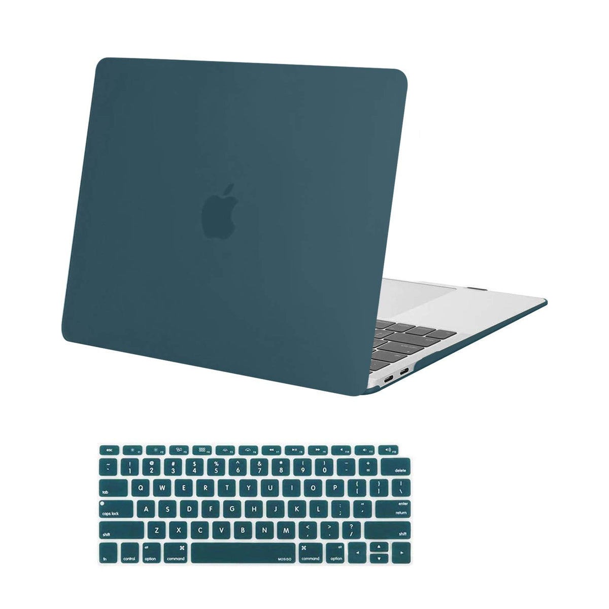MOSISO Compatible with MacBook Air 13 inch Case 2018-2022 Release A2337 A2179 A1932 Touch ID, Plastic Hard Shell Cover & Keyboard Cover