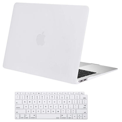 MOSISO Compatible with MacBook Air 13 inch Case 2018-2022 Release A2337 A2179 A1932 Touch ID, Plastic Hard Shell Cover & Keyboard Cover
