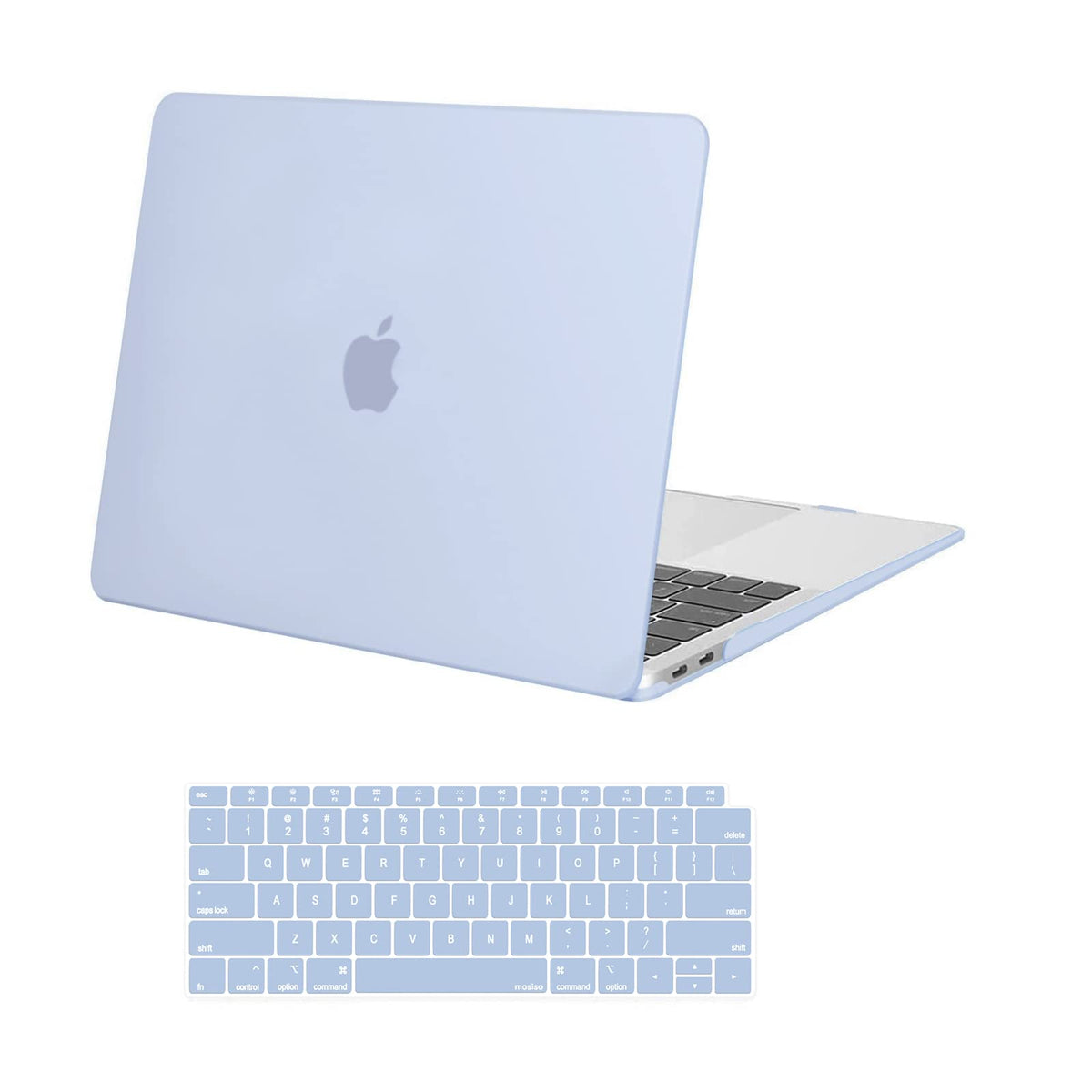 MOSISO Compatible with MacBook Air 13 inch Case 2018-2022 Release A2337 A2179 A1932 Touch ID, Plastic Hard Shell Cover & Keyboard Cover