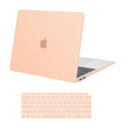 MOSISO Compatible with MacBook Air 13 inch Case 2018-2022 Release A2337 A2179 A1932 Touch ID, Plastic Hard Shell Cover & Keyboard Cover