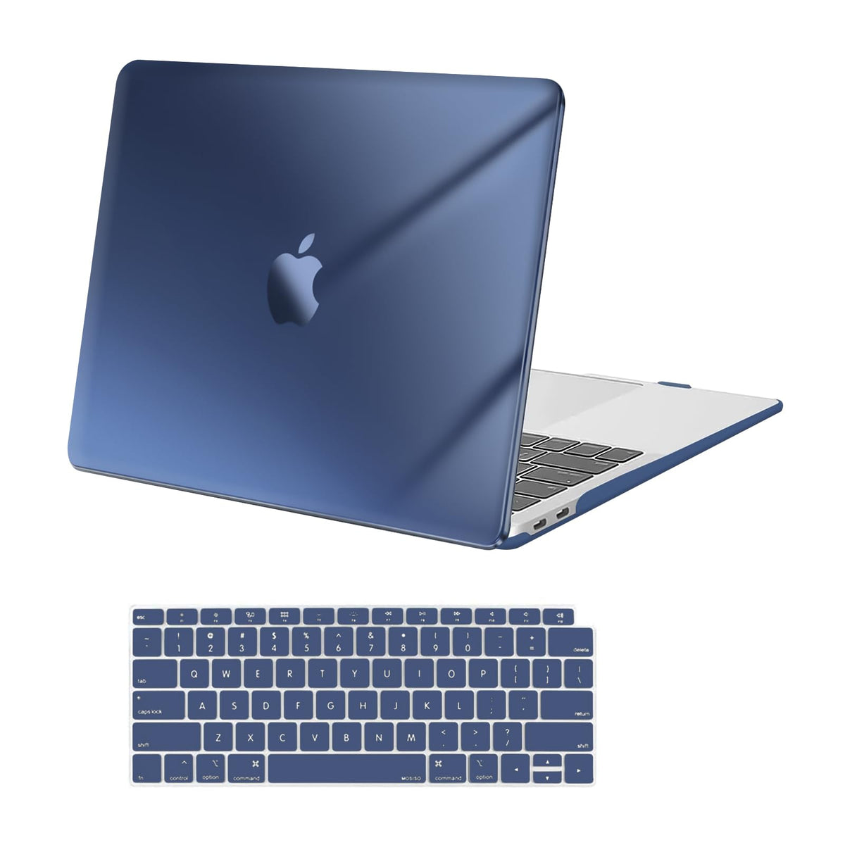 MOSISO Compatible with MacBook Air 13 inch Case 2018-2022 Release A2337 A2179 A1932 Touch ID, Plastic Hard Shell Cover & Keyboard Cover