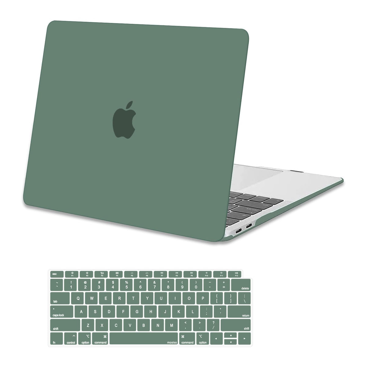 MOSISO Compatible with MacBook Air 13 inch Case 2018-2022 Release A2337 A2179 A1932 Touch ID, Plastic Hard Shell Cover & Keyboard Cover