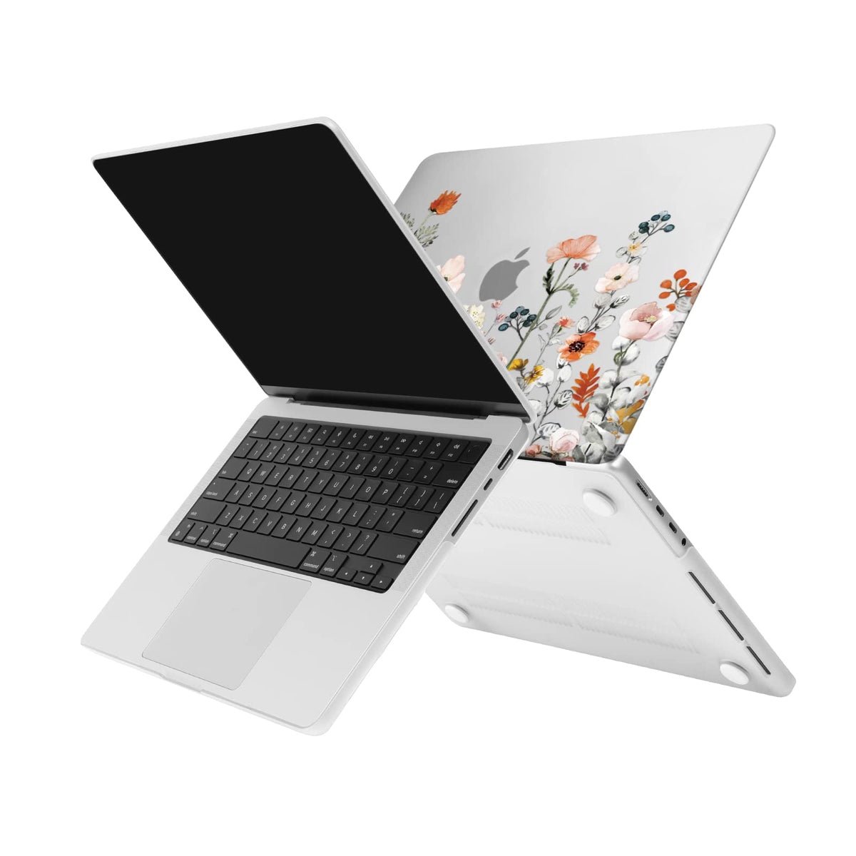 MOSISO Compatible with MacBook Pro 14 inch Case M5-M1 2026-2021 A3427 A3426 A3434 A3112 A3185 A3401 A2918 A2992 A2779 A2442, Garden Flowers Shell Case&Keyboard Cover&Screen Film