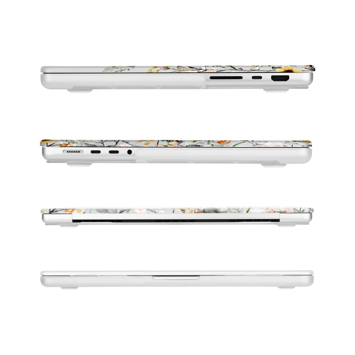 MOSISO Compatible with MacBook Pro 14 inch Case M5-M1 2026-2021 A3427 A3426 A3434 A3112 A3185 A3401 A2918 A2992 A2779 A2442, Garden Flowers Shell Case&Keyboard Cover&Screen Film