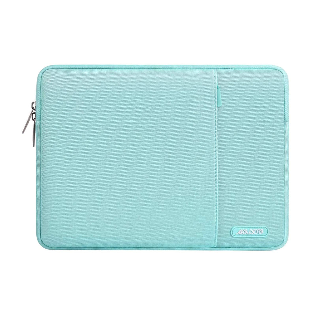 MOSISO Polyester Vertical Laptop Sleeve with Large Front Pocket, Slim Shockproof Case Fits 12.3–18.5 Inch MacBook Neo M1-M5 & Windows Chromebook Laptops