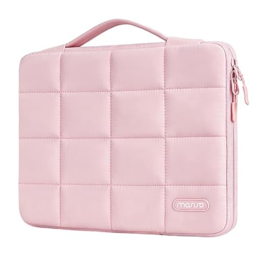 MOSISO 360 Laptop Sleeve 13 Inch, Shockproof Notebook Bag Compatible with MacBook Air/Pro, Surface Pro, Dell XPS 13, Case with Handle & Luggage Strap
