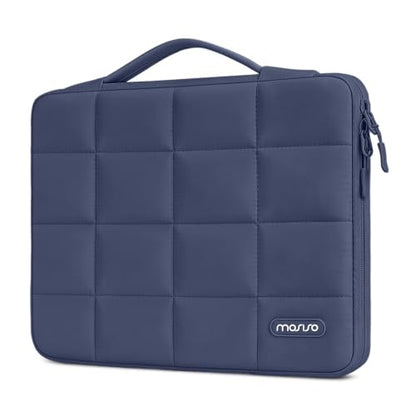 MOSISO 360 Laptop Sleeve 13 Inch, Shockproof Notebook Bag Compatible with MacBook Air/Pro, Surface Pro, Dell XPS 13, Case with Handle & Luggage Strap