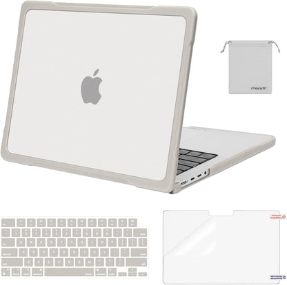 MOSISO Compatible with MacBook Pro 14 inch Case M5-M1 2026-2021 A3427 A3426 A3434 A3112 A3185 A3401 A2918 A2992 A2779 A2442, 4 in 1 Kit Anti-Crack Hard Shell with TPU Bumper
